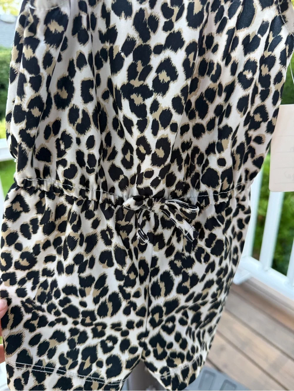 Old navy 12m leopard romper